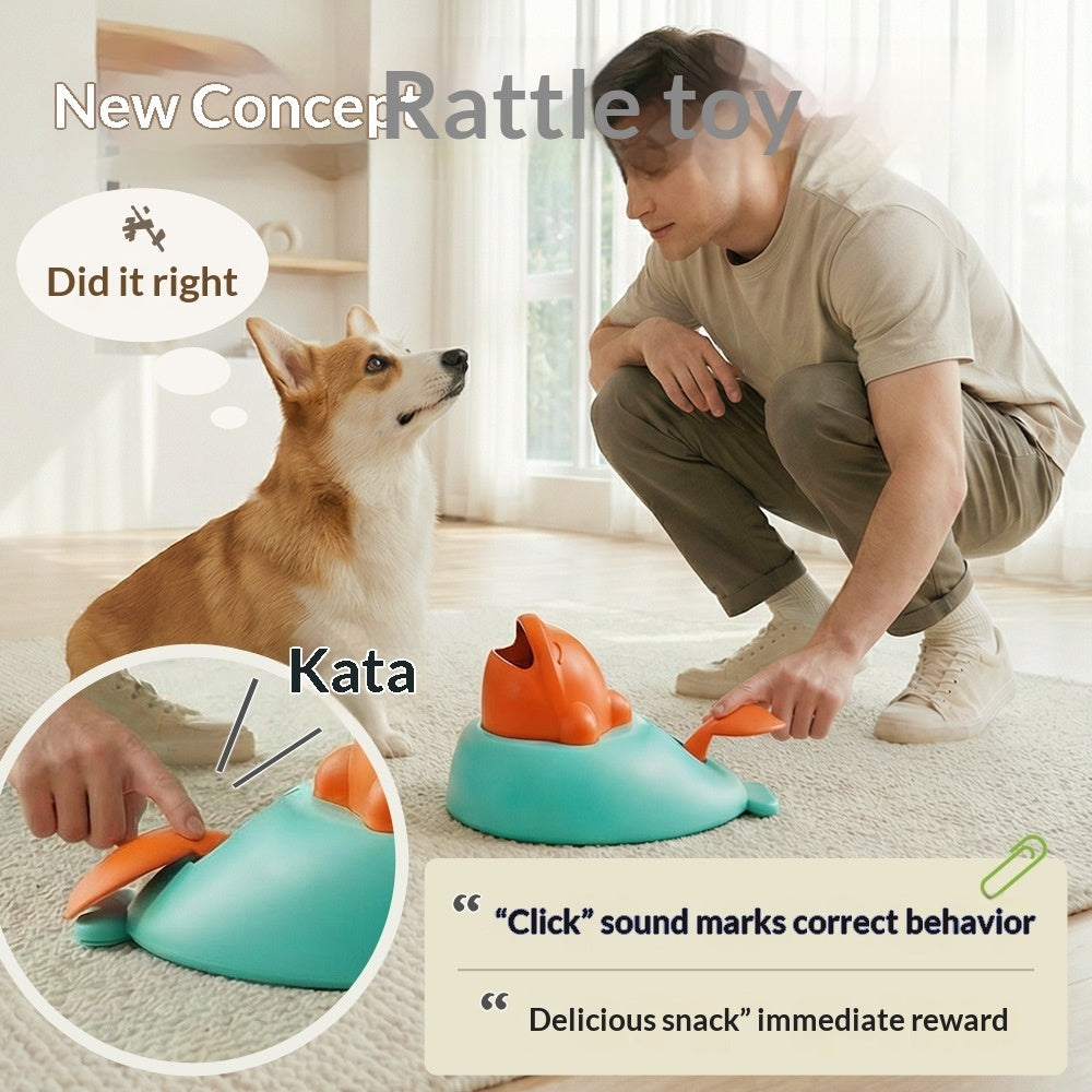 Food-Dispensing Toy Puzzle Treat Launcher for Cats and Dogs