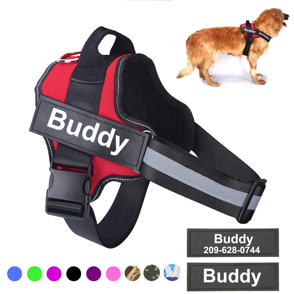 Personalized Dog Harness No Pull Reflective Vest