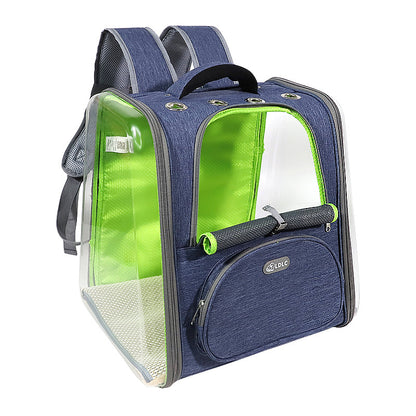 Plastic See-through Window Pet Backpack for Cats and Small Dogs