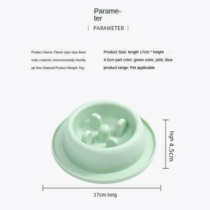 Pet Slow Eating Feeder Dog Bowl