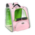Plastic See-through Window Pet Backpack for Cats and Small Dogs