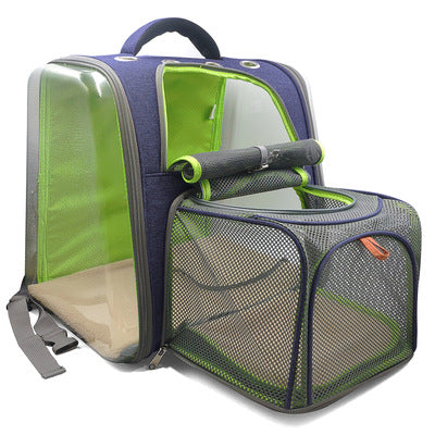 Plastic See-through Window Pet Backpack for Cats and Small Dogs