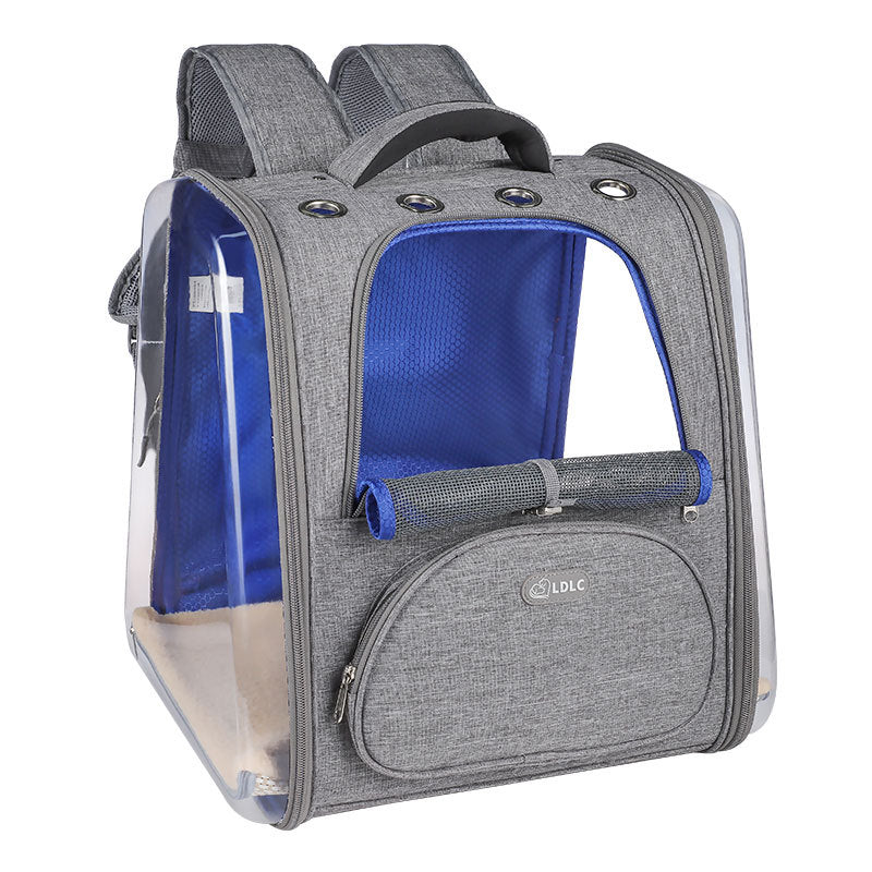 Plastic See-through Window Pet Backpack for Cats and Small Dogs