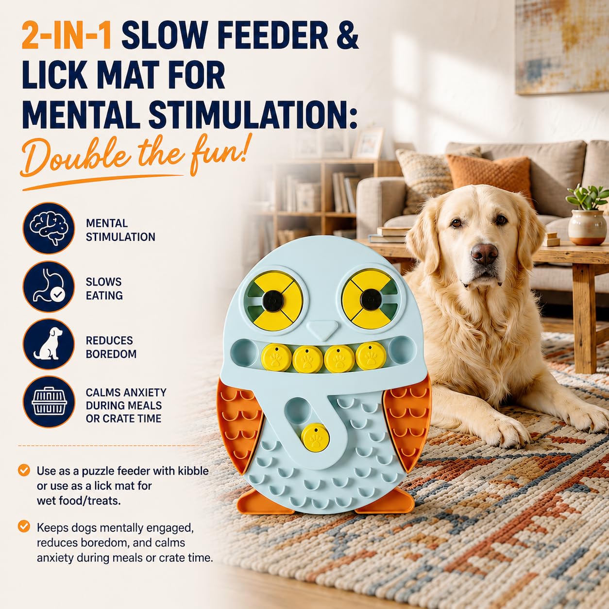 Slow Feeder Dog Bowl