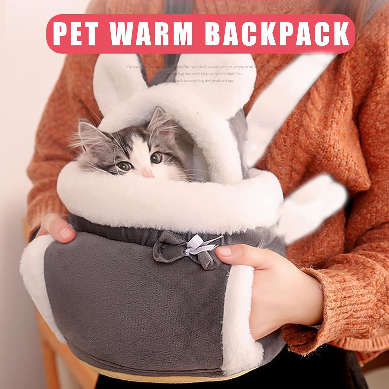 Pet Carrier Bag for Cats and Dogs with Double Pocket Design