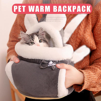 Pet Carrier Bag for Cats and Dogs with Double Pocket Design