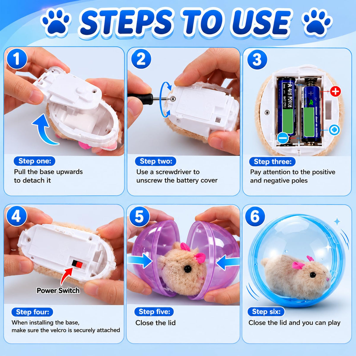 Self-Rolling Interactive Cat Ball