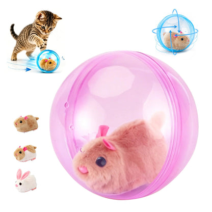 Self-Rolling Interactive Cat Ball
