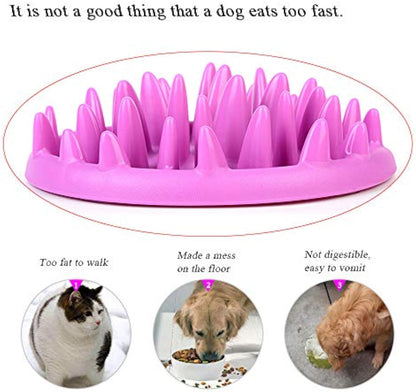 Cat Slow Feeder Bowl Anti-Choking Interactive Puzzle