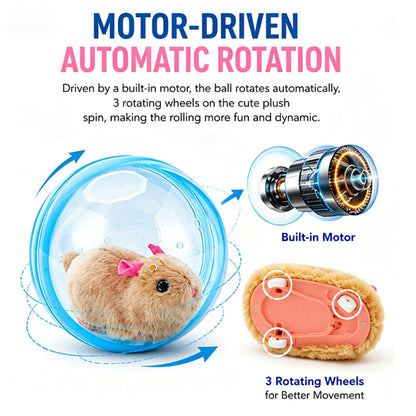 Self-Rolling Interactive Cat Ball
