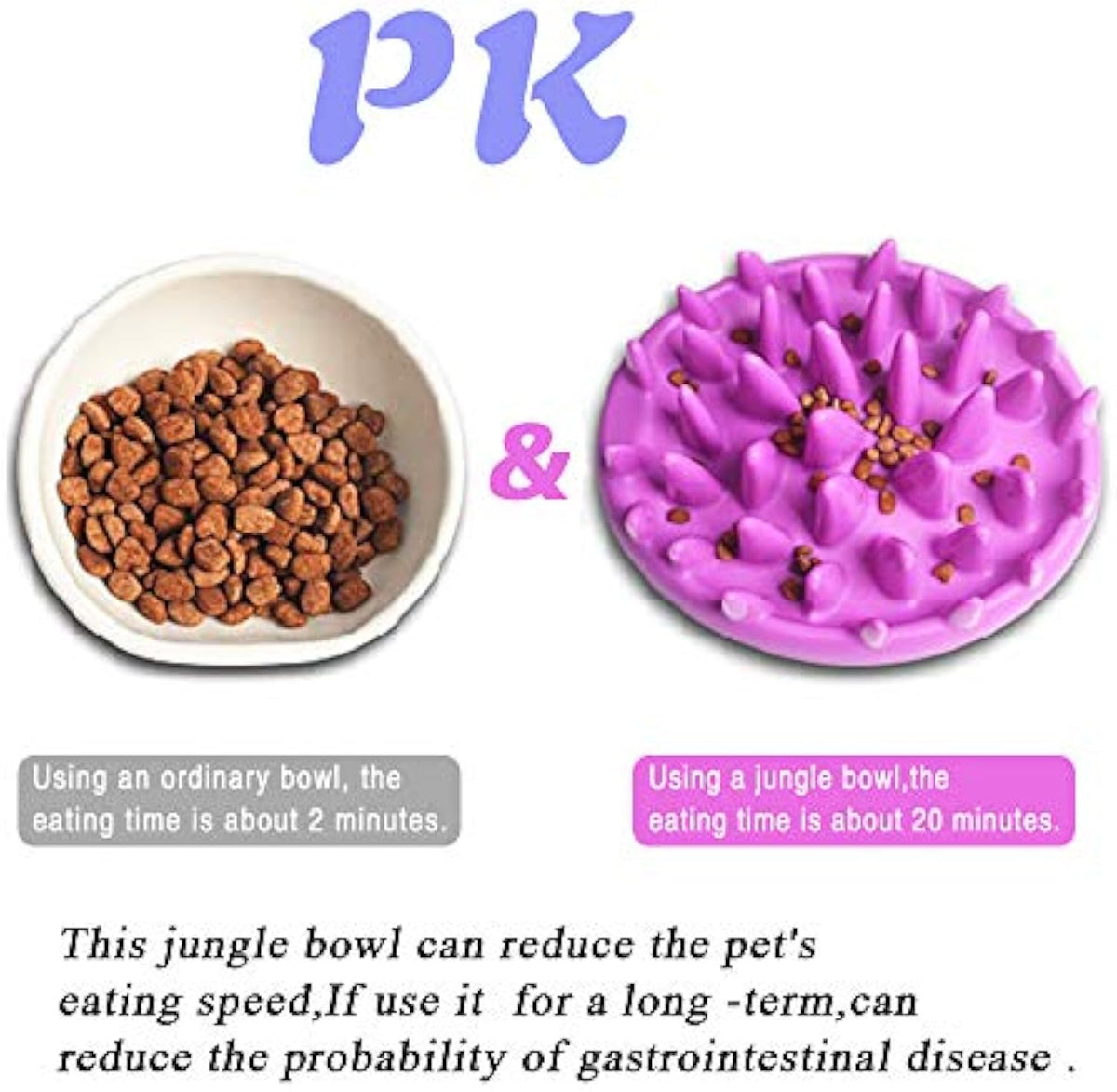 Cat Slow Feeder Bowl Anti-Choking Interactive Puzzle