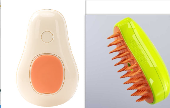 Steamy Cat Brush Self-Cleaning Pet Grooming Comb
