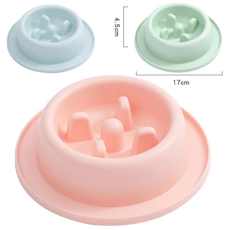 Pet Slow Eating Feeder Dog Bowl