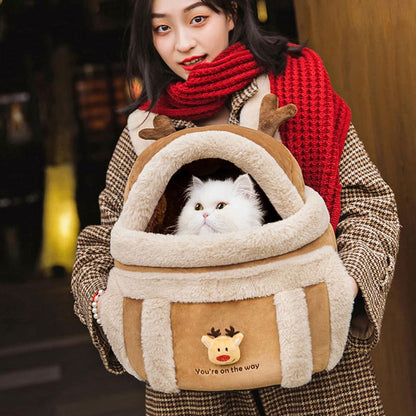 Carrier Bag Backpack Carrier for Dogs Winter Outdoor Travel