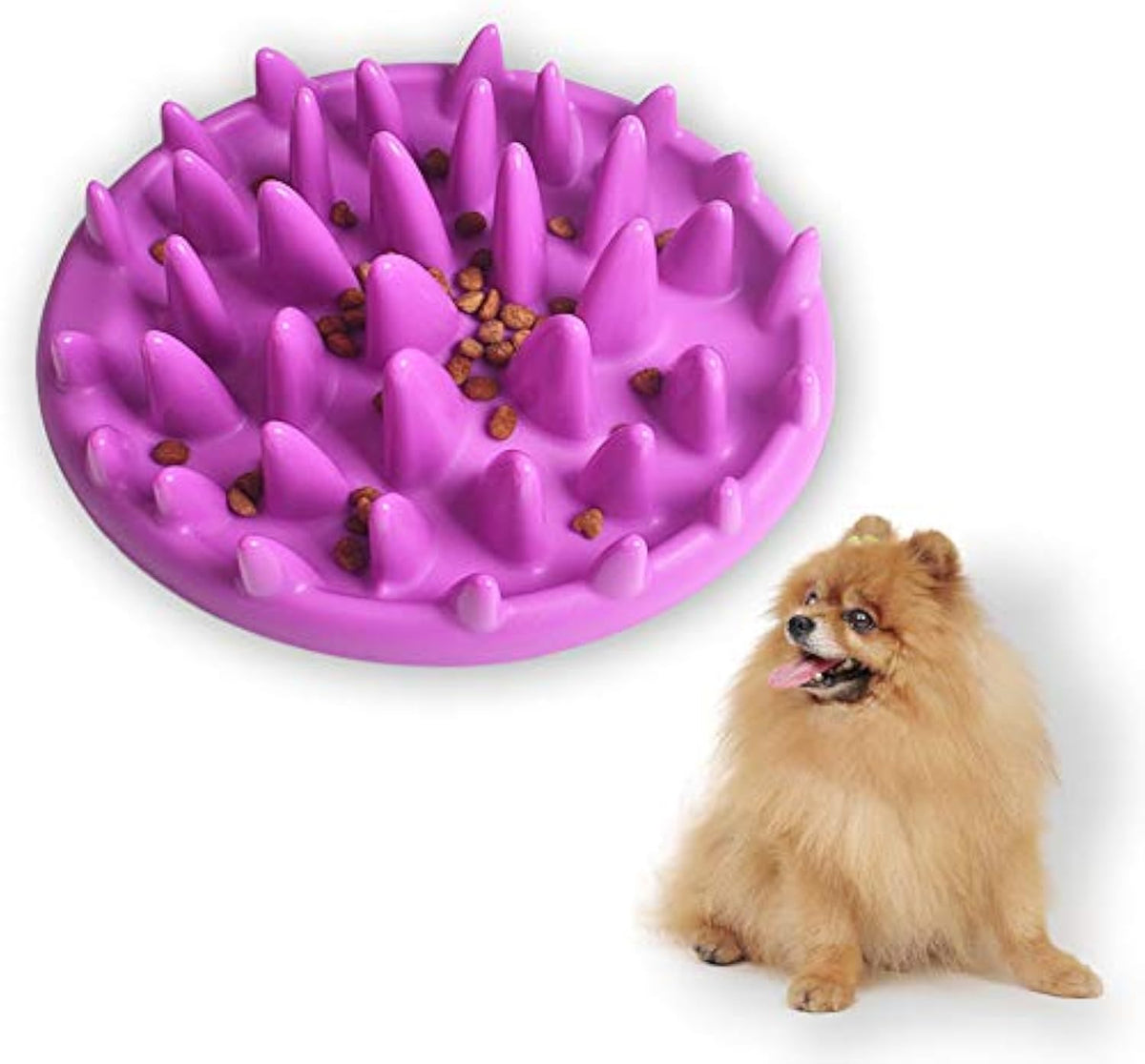 Cat Slow Feeder Bowl Anti-Choking Interactive Puzzle