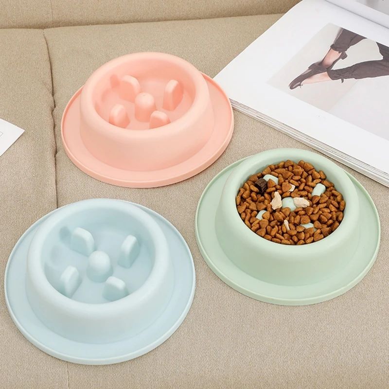 Pet Slow Eating Feeder Dog Bowl