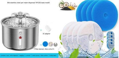Pet Automatic Water Dispenser Stainless Steel Fountain