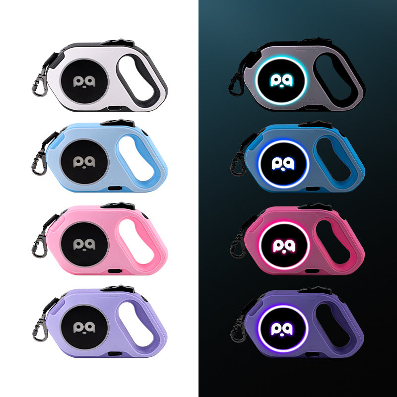 New LED Light Dog Leash Automatic Retractable Leash Outdoor Cool.