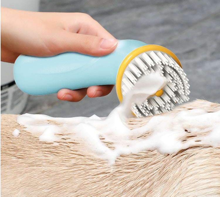Make your Dog Beautiful with a Portable Bath Brush for Cleaning and Hair Grooming